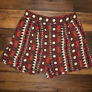 High waisted loose shorts